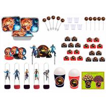 Kit Festa Mortal Kombat 283 peças (30 pessoas) marmita vas