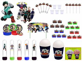 Kit Festa My hero Academia 105 peças (10 pessoas)