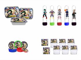 Kit Festa My hero Academia 40 peças (10 pessoas)