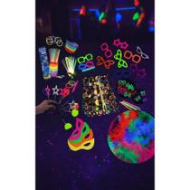 Kit Festa Neon 150 Peças: Brilho Total!