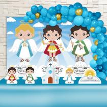 Kit Festa Ouro Anjos Miguel, Gabriel, Rafael - IMPAKTO VISUAL Kit Festa Ouro Anjos Miguel, Gabriel, Rafael - IMPAKTO VISUAL