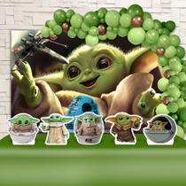 Kit Festa Ouro Baby Yoda - IMPAKTO VISUAL Kit Festa Ouro Baby Yoda - IMPAKTO VISUAL