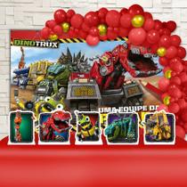 Kit Festa Ouro Dinotrux Uma Equipe da Pesada - IMPAKTO VISUAL Kit Festa Ouro Dinotrux Uma Equipe da Pesada - IMPAKTO VISUAL