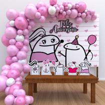 KIT Festa Ouro Flork Rosa Menina - IMPAKTO VISUAL KIT Festa Ouro Flork Rosa Menina - IMPAKTO VISUAL