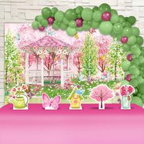 Kit Festa Ouro Jardim Encantado Aquarela - IMPAKTO VISUAL Kit Festa Ouro Jardim Encantado Aquarela - IMPAKTO VISUAL