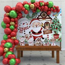 Kit Festa Ouro Natal Aquarela - IMPAKTO VISUAL Kit Festa Ouro Natal Aquarela - IMPAKTO VISUAL