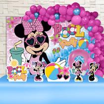 Kit Festa Ouro Pool Party Minnie - IMPAKTO VISUAL Kit Festa Ouro Pool Party Minnie - IMPAKTO VISUAL