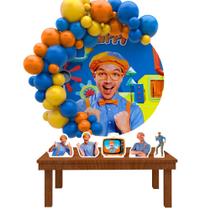Kit Festa Painel Redondo Blippi Humano - IMPAKTO VISUAL Kit Festa Painel Redondo Blippi Humano - IMPAKTO VISUAL