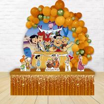 kit festa painel redondo Decoração Flintstones 1,50 Diâmetro