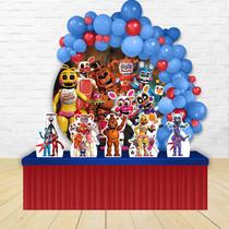 KIT FESTA PAINEL REDONDO Decoração Infantil Five Nights at Freddys-IMPAKTO VISUAL KIT FESTA PAINEL REDONDO Decoração Infantil Five Nights at Freddys-IMPAKTO VISUAL