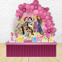 kit festa painel redondo Decoração Princesas 1,50X150