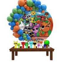 Kit Festa Painel Redondo Jogo Sprunki - IMPAKTO VISUAL Kit Festa Painel Redondo Jogo Sprunki - IMPAKTO VISUAL