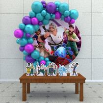 Kit Festa Painel Redondo Mundo Estranho - IMPAKTO VISUAL Kit Festa Painel Redondo Mundo Estranho - IMPAKTO VISUAL