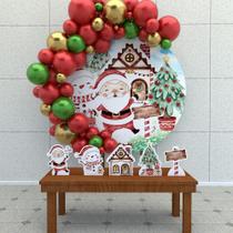 Kit Festa Painel Redondo Natal Aquarela 1,50X150- IMPAKTO VISUAL Kit Festa Painel Redondo Natal Aquarela 1,50X150- IMPAKTO VISUAL