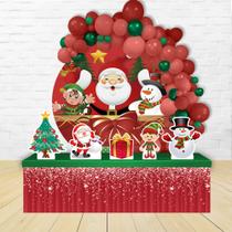 Kit Festa Painel Redondo Natal Papai Noel - IMPAKTO VISUAL