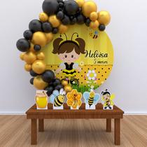 Kit Festa Painel Redondo PERSONALIZADO Abelhinha 01 - IMPAKTO VISUAL Kit Festa Painel Redondo PERSONALIZADO Abelhinha 01 - IMPAKTO VISUAL