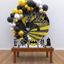 Kit Festa Painel Redondo PERSONALIZADO Batman 02 - IMPAKTO VISUAL Kit Festa Painel Redondo PERSONALIZADO Batman 02 - IMPAKTO VISUAL