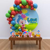 Kit Festa Painel Redondo PERSONALIZADO Palhaço Plim Plim 01 - IMPAKTO VISUAL Kit Festa Painel Redondo PERSONALIZADO Palhaço Plim Plim 01 - IMPAKTO VISUAL