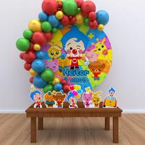 Kit Festa Painel Redondo PERSONALIZADO Palhaço Plim Plim 02 - IMPAKTO VISUAL Kit Festa Painel Redondo PERSONALIZADO Palhaço Plim Plim 02 - IMPAKTO VISUAL