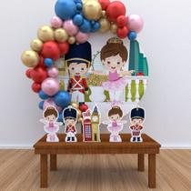 Kit Festa Painel Redondo Soldadinho de Chumbo e Bailarina - IMPAKTO VISUAL