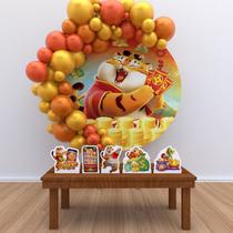 Kit Festa Painel Redondo TIGRINHO - IMPAKTO VISUAL