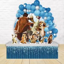 kit festa painel redondoDecoração A Era do Gelo 1,50 Diâmetro