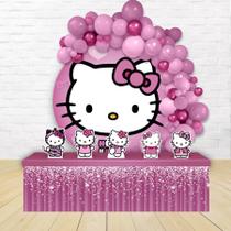 kit festa painel redondoDecoração Hello Kitty 1,50 Diâmetro - IMPAKTO VISUAL
