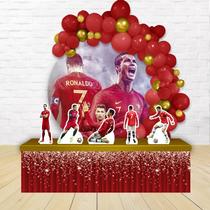 kit festa painel redondoDecoração Jogador de Futebol 1,50 Diâmetro