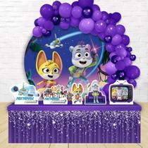 kit festa painel redondoDecoração Mistérios Animais 1,50 Diâmetro kit festa painel redondoDecoração Mistérios Animais 1,50 Diâmetro