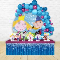 kit festa painel redondoDecoração O Pequeno Reino de Ben e Holly 1,50 Diâmetro