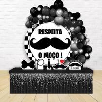 kit festa painel redondoDecoração Respeita o Moço - Bigode 1,50 Diâmetro