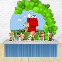 kit festa painel redondoDecoração Snoopy