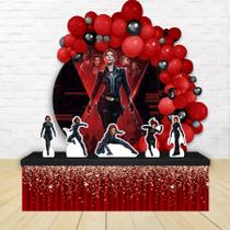 kit festa painel redondoDecoração Viuva Negra 1,50 Diâmetro kit festa painel redondoDecoração Viuva Negra 1,50 Diâmetro