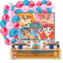 Kit festa Patrulha Canina Decoração anive+ 25 Balão patinhas