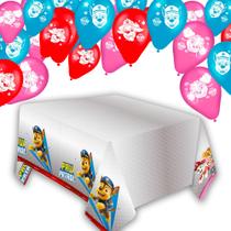 Kit Festa Patrulha Canina Decoração Anive Toalha +50 Bexigas Kit Festa Patrulha Canina Decoração Anive Toalha +50 Bexigas