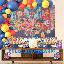 Kit festa Patrulha Canina Herois novo decoração festa 39 pçs - Piffer Kit festa Patrulha Canina Herois novo decoração festa 39 pçs - Piffer