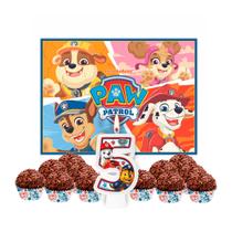 Kit festa Patrulha canina Painel GIGANTE + Forminhas + Vela5 Kit festa Patrulha canina Painel GIGANTE + Forminhas + Vela5