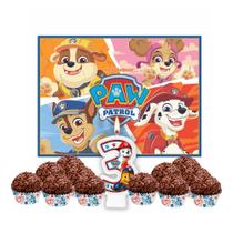 Kit festa Patrulha canina Painel GIGANTE + vela 3+ Forminhas Kit festa Patrulha canina Painel GIGANTE + vela 3+ Forminhas