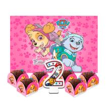 Kit festa Patrulha Canina Rosa Skye Decoração aniversário Kit festa Patrulha Canina Rosa Skye Decoração aniversário