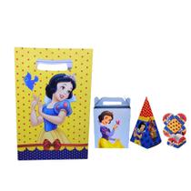 Kit Festa Pegue e monte Branca de Neve com 60 Pecas