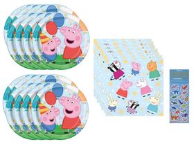 Kit Festa Peppa Pig para 16 Pessoas - Com Pratos