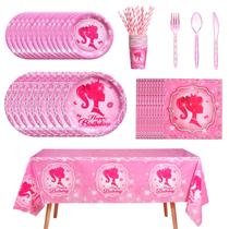 Kit Festa Pink Girl Babe - Aniversário para 20 Convidados Kit Festa Pink Girl Babe - Aniversário para 20 Convidados