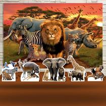 KIT Festa Prata Animais Safari - IMPAKTO VISUAL KIT Festa Prata Animais Safari - IMPAKTO VISUAL