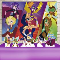 KIT Festa Prata DC Super Hero Girls - IMPAKTO VISUAL KIT Festa Prata DC Super Hero Girls - IMPAKTO VISUAL