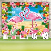 KIT Festa Prata Flamingo - IMPAKTO VISUAL