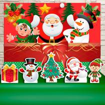 KIT Festa Prata Natal Papai Noel - IMPAKTO VISUAL