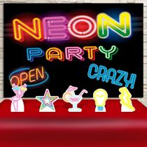 KIT Festa Prata Neon Party - IMPAKTO VISUAL