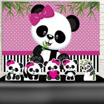 KIT Festa Prata Panda Rosa - IMPAKTO VISUAL