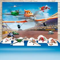 KIT Festa Prata Planes Aviões - IMPAKTO VISUAL KIT Festa Prata Planes Aviões - IMPAKTO VISUAL