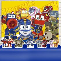 KIT Festa Prata Robot Trains - IMPAKTO VISUAL KIT Festa Prata Robot Trains - IMPAKTO VISUAL